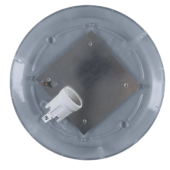 Lighting fitting Orot - NK round, transparent cover, Lamp: 2PL-9W; 1PL-9W,Waterproof: IP 23