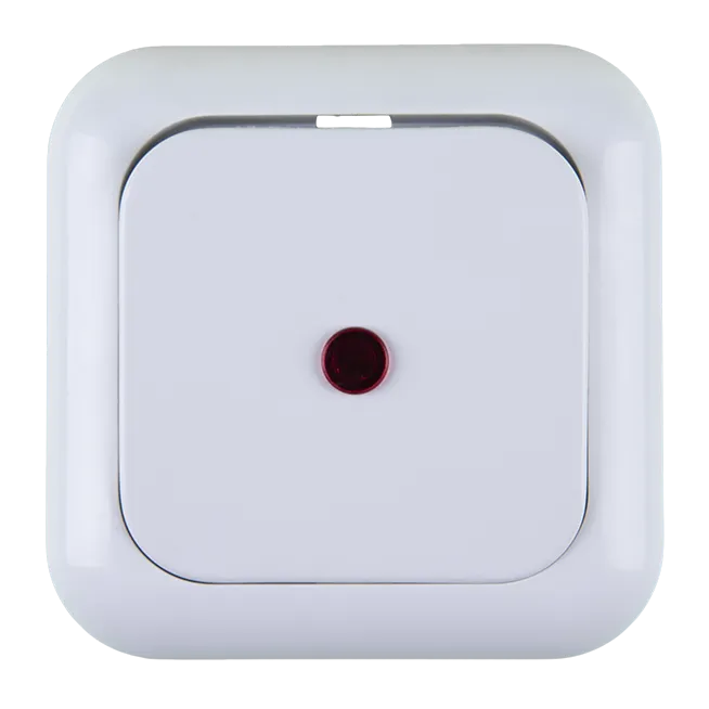 Single-pole switch-button with pilot light