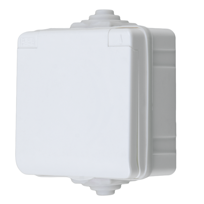 Контакт с бял капак, IP54