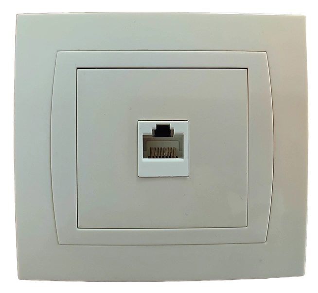 Internet socket outlet RJ45