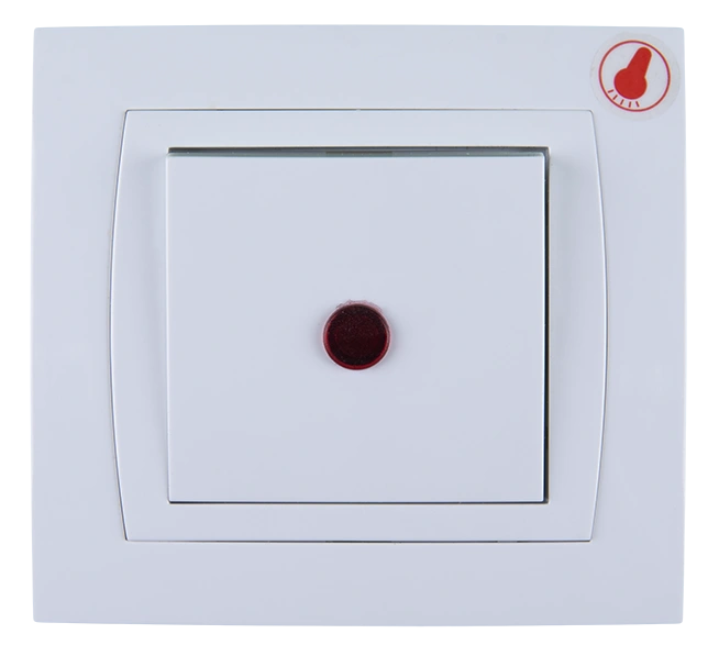 Single-pole switch-button with pilot light